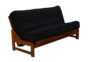 The Eureka Futon Sofa Sleeper - Black Walnut